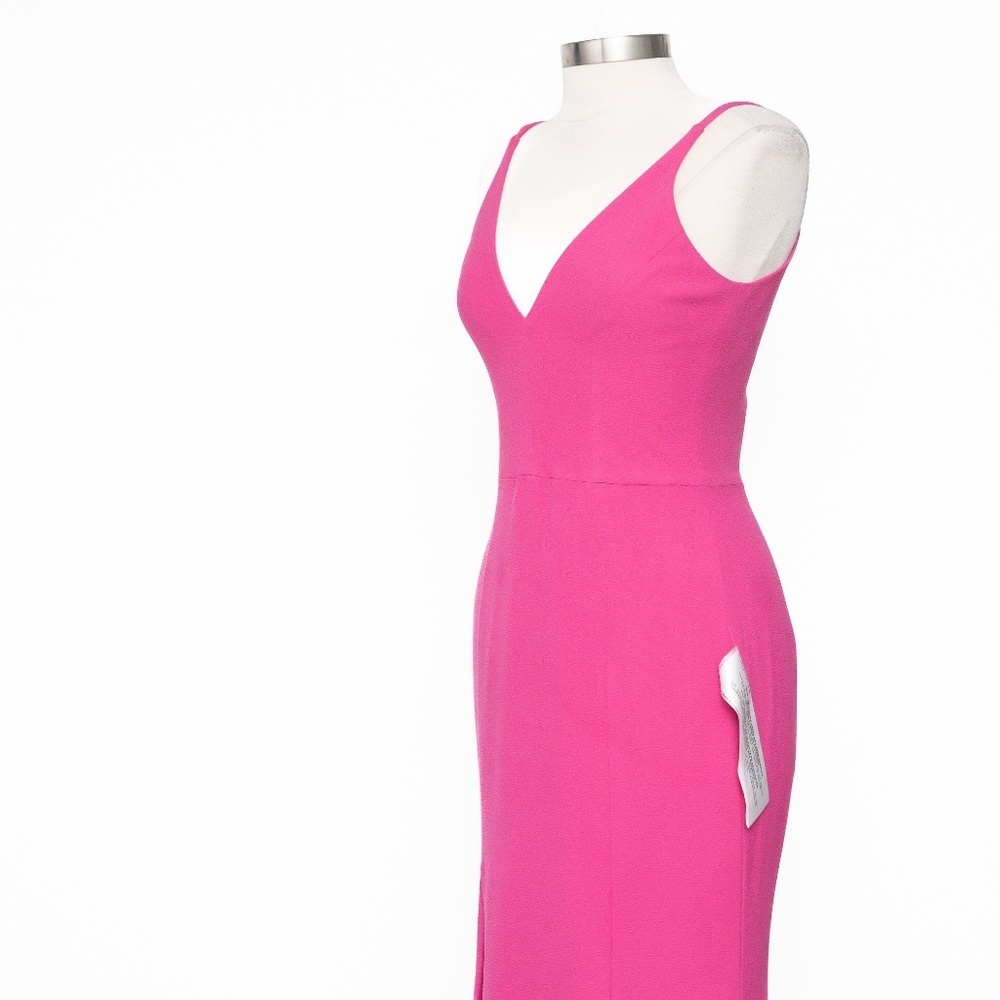 Dress The Population. Iris Slit Crepe Gown. - Picture 12 of 15